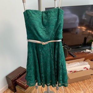 BNWT juniors short lace dress sz M